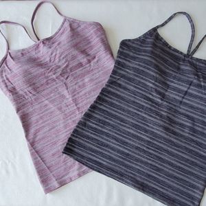 2 Lululemon Power Y tanks EUC